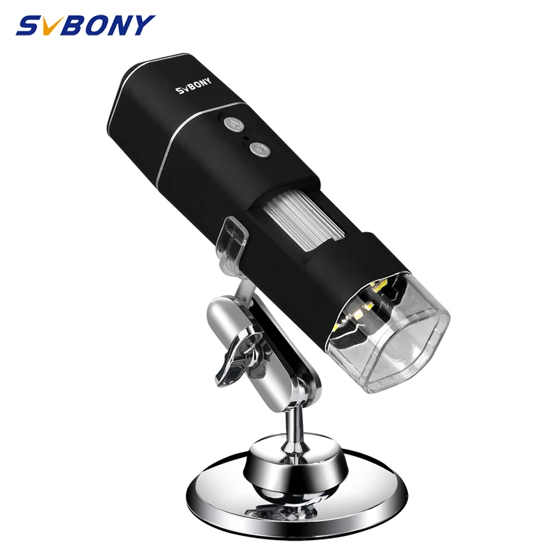 SVBONY SV606 Wireless Digital Microscope,50X-1000X Handheld Portable Mini WiFi Microscope Camera w/8 LED Lights,No disc
SVBONY SV606 Wireless Digital Microscope,50X-1000X Handheld Portable Mini WiFi Microscope Camera w/8 LED Lights,No disc