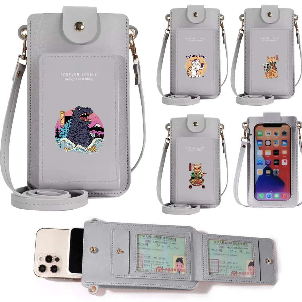 Japan Cat Print Small Shoulder Bags PU Women Mobile Phone Bag Mini Messenger Purse Lady Wallet CrossBody Bag Card Holder Handbag
Japan Cat Print Small Shoulder Bags PU Women Mobile Phone Bag Mini Messenger Purse Lady Wallet CrossBody Bag Card Holder Handbag