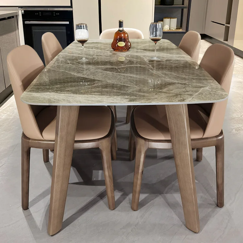 Rock plate dining table household dining table folding marble Nordic net red dining table and chair combination
Rock plate dining table household dining table folding marble Nordic net red dining table and chair combination