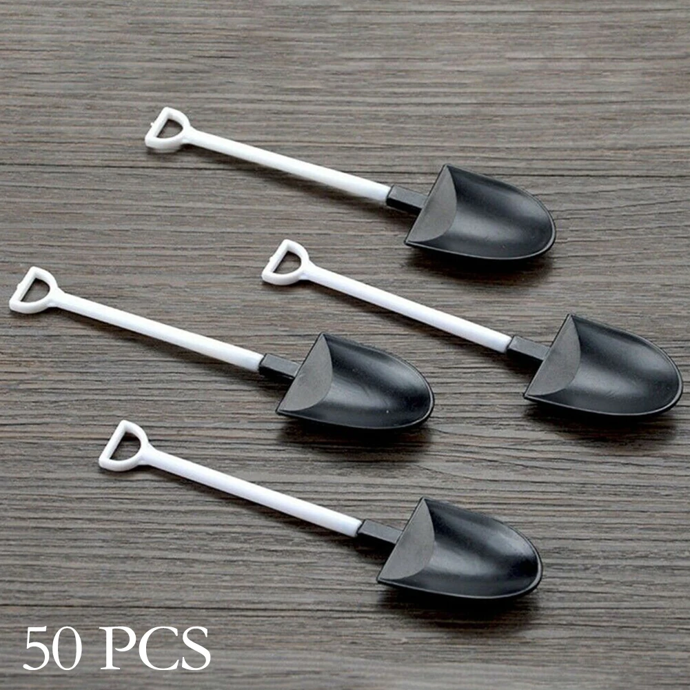 50ocs Plastic Disposable Mini Shovel Spoon Creative Shovel Shape Ice Cream Spoon Food Grade Dessert Spoons Party Supplies
50ocs Plastic Disposable Mini Shovel Spoon Creative Shovel Shape Ice Cream Spoon Food Grade Dessert Spoons Party Supplies