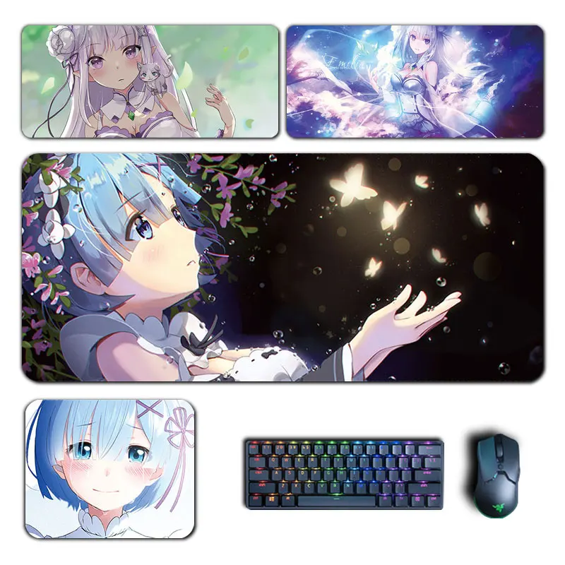 Anime Re Zero Large Mouse Pads Rem Emilia Ram Beatrice Mousepad Computer Laptop Gamer Pad PC Gaming Accessories Desk Mats
Anime Re Zero Large Mouse Pads Rem Emilia Ram Beatrice Mousepad Computer Laptop Gamer Pad PC Gaming Accessories Desk Mats