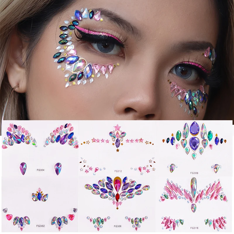 3D Face Gems Jewels Sticker Shiny Rhinestones Festival Body Art Decoration Diamond Music Festival Tattoo Makeup Eyebrow Sticker
3D Face Gems Jewels Sticker Shiny Rhinestones Festival Body Art Decoration Diamond Music Festival Tattoo Makeup Eyebrow Sticker