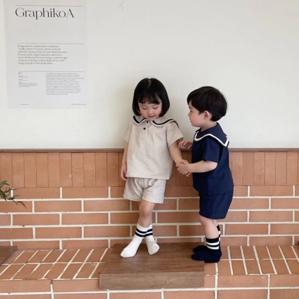 Casual Baby Boy Girl Clothes Summer Navy Style Baby Tops Tee and Shorts Baby Clothing Baby Outfits Newborn Baby Clothing Sets
Casual Baby Boy Girl Clothes Summer Navy Style Baby Tops Tee and Shorts Baby Clothing Baby Outfits Newborn Baby Clothing Sets