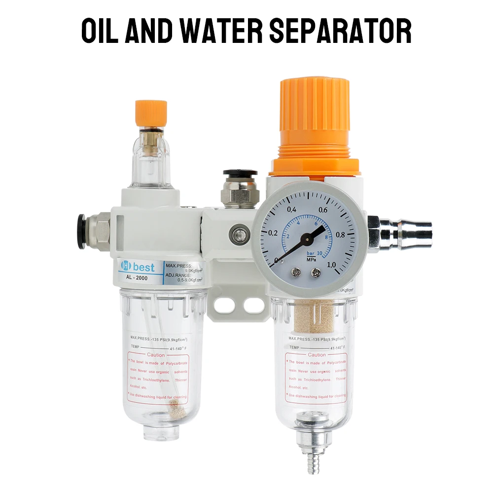 Used to Reduce the Pressure Valve Regulator Al-2000 AFR-2000 Oil and Water Separator Compressor Air Source Treatment Filter
Used to Reduce the Pressure Valve Regulator Al-2000 AFR-2000 Oil and Water Separator Compressor Air Source Treatment Filter