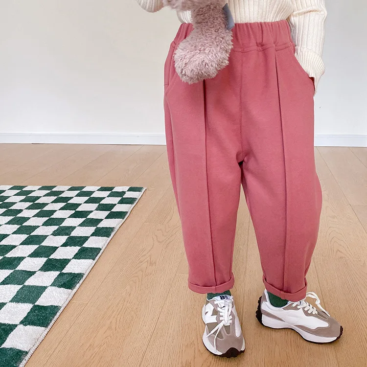 Children Winter Unisex Fashion Woolen Thicken Pants Boys and Girls Warm Thick Inner s Colors Casual All-match Trousers
Children Winter Unisex Fashion Woolen Thicken Pants Boys and Girls Warm Thick Inner s Colors Casual All-match Trousers