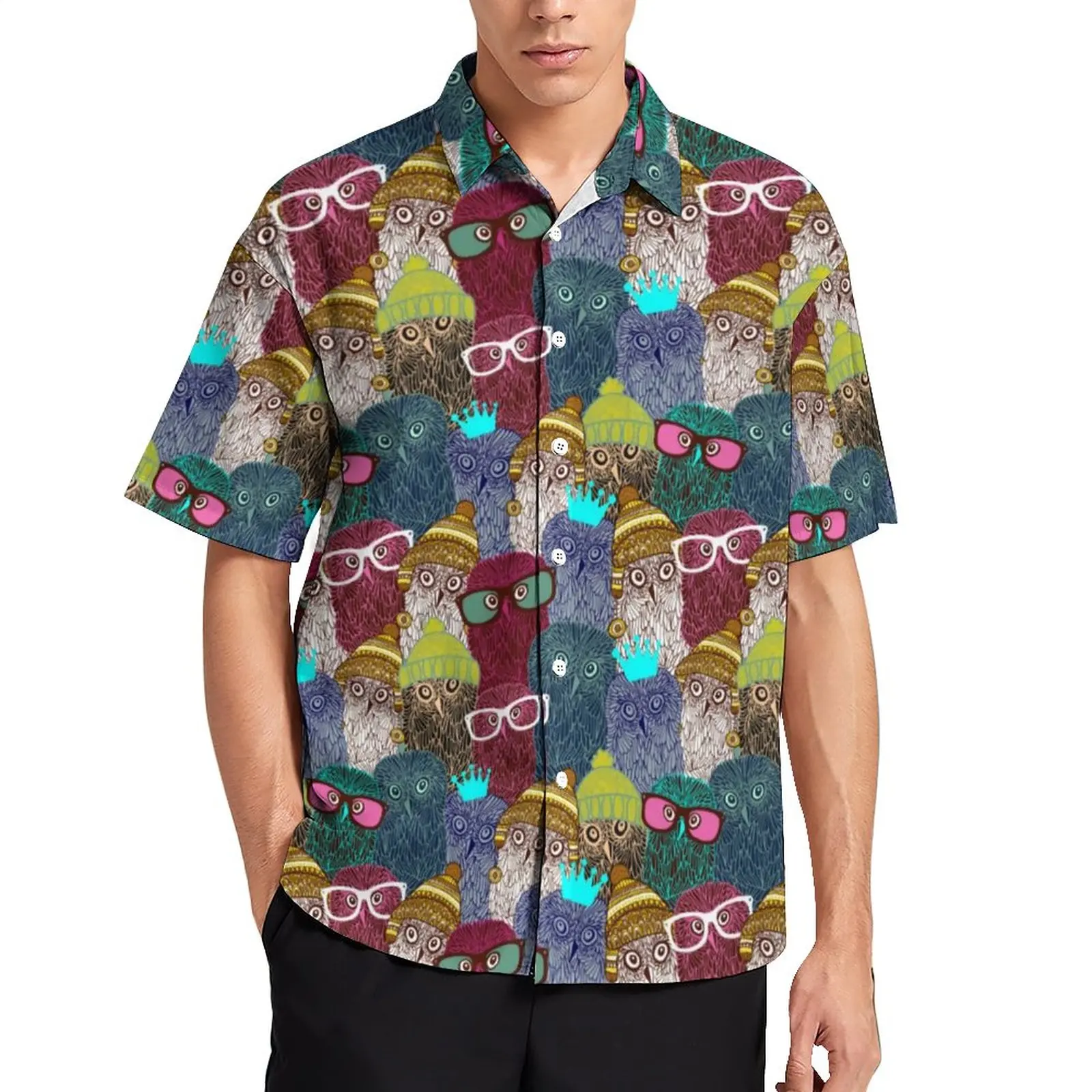Owl Nordic Loose Shirt Mens Beach Funny Animal Print Casual Shirts Hawaiian Design Short Sleeve Y2K Oversize Blouses
Owl Nordic Loose Shirt Mens Beach Funny Animal Print Casual Shirts Hawaiian Design Short Sleeve Y2K Oversize Blouses