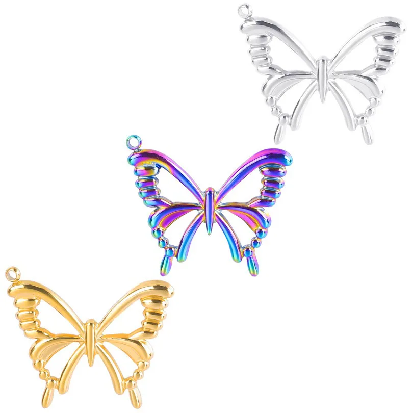 WZNB 4Pcs/Lot Stainless Steel Charms Colorful Butterfly Pendant For Fashion Jewelry Making DIY Earrings Necklace Accessories
WZNB 4Pcs/Lot Stainless Steel Charms Colorful Butterfly Pendant For Fashion Jewelry Making DIY Earrings Necklace Accessories