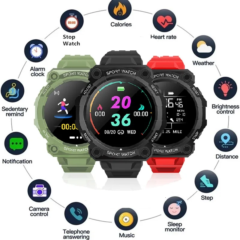 Smart Watch Men Women Touch Screen Sports Fitness Digital Wristwatch Waterproof Male Smartwatch Bluetooth For Android IOS
Smart Watch Men Women Touch Screen Sports Fitness Digital Wristwatch Waterproof Male Smartwatch Bluetooth For Android IOS