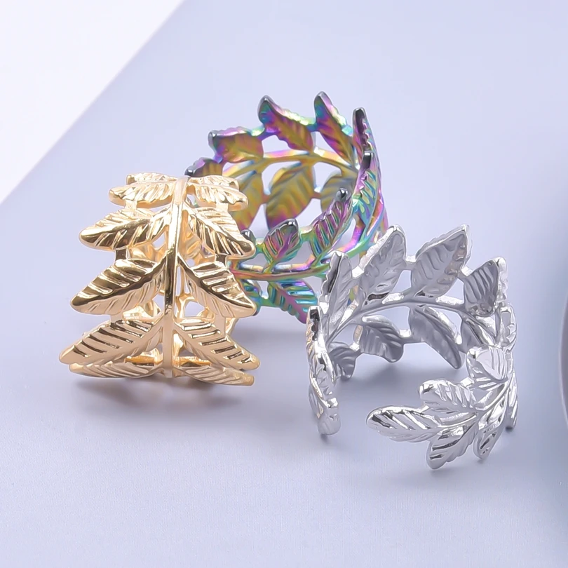 Trending Product Stainless Steel Ring Large Gothic Open Vintage Leaves Adjustable Antioxidant Rings for Women Jewelry Supplies
Trending Product Stainless Steel Ring Large Gothic Open Vintage Leaves Adjustable Antioxidant Rings for Women Jewelry Supplies