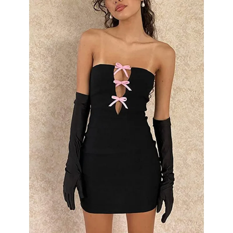 Y2K Black Hollow Tight Backless Dress For Women With Strapless Bra And Off Shoulder Dress For Summer
Y2K Black Hollow Tight Backless Dress For Women With Strapless Bra And Off Shoulder Dress For Summer