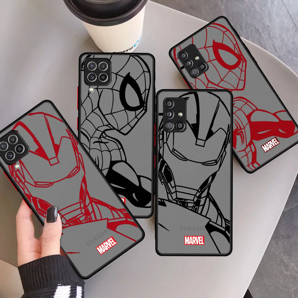 Marvel Iron Man Spiderman Matte Case For Samsung Galaxy A12 A52 A51 A32 A21s A71 A02s A31 A72 A22 5G A11 Black TPU Phone Tampa
Marvel Iron Man Spiderman Matte Case For Samsung Galaxy A12 A52 A51 A32 A21s A71 A02s A31 A72 A22 5G A11 Black TPU Phone Tampa