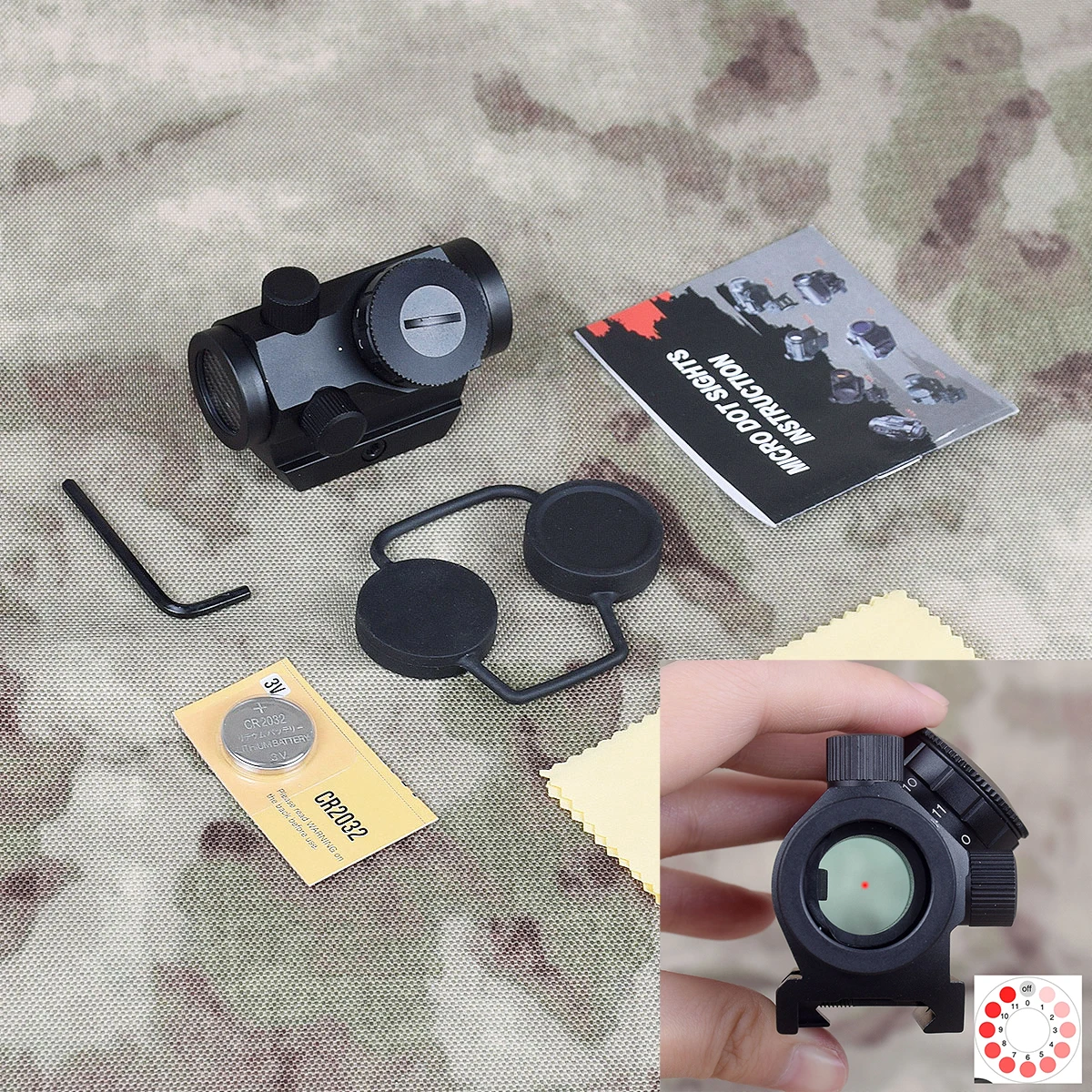 Тактический голографический прицел Micro Red Dot Sight 2MOA 1x20 мм для рельсового крепления Пикатинни 20 мм 
Тактический голографический прицел Micro Red Dot Sight 2MOA 1x20 мм для рельсового крепления Пикатинни 20 мм