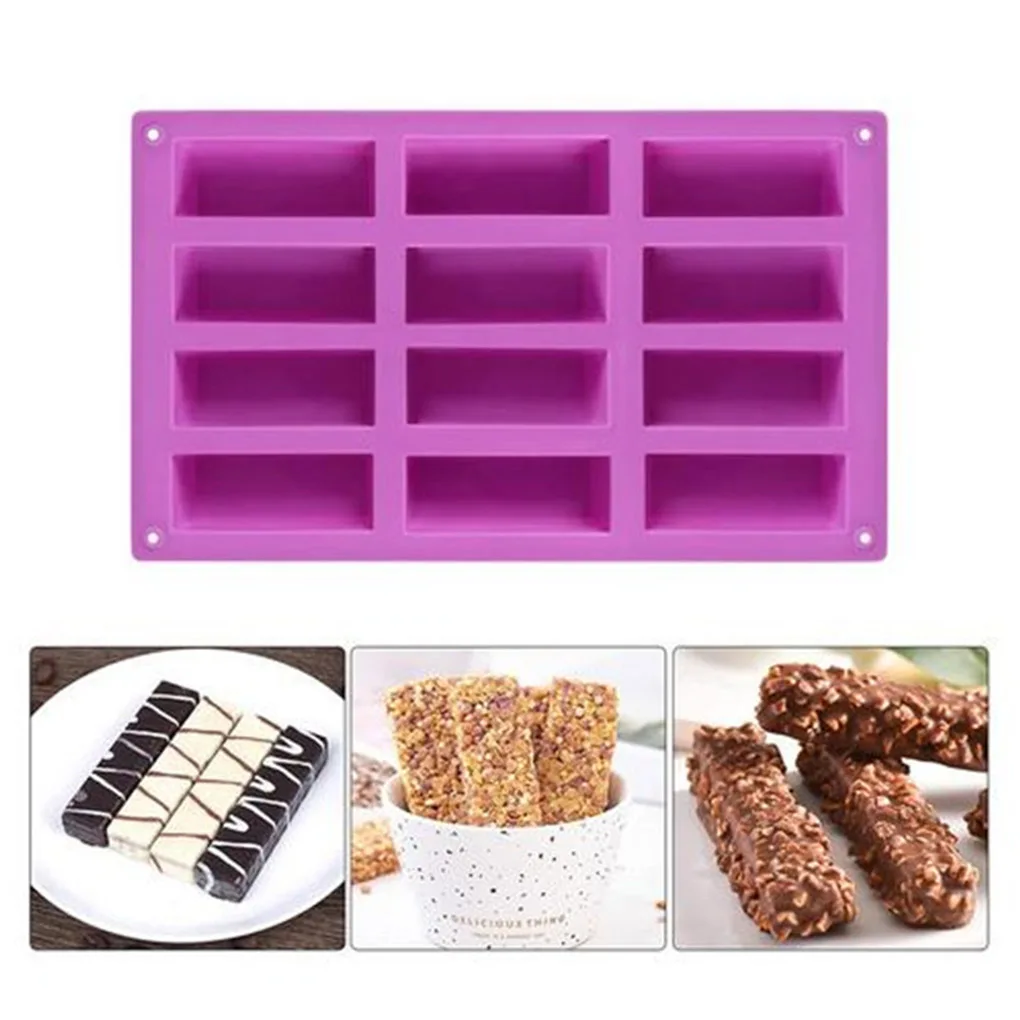 12 Grids Rectangle Cake Mold Chocolate Cookie Biscuits Bread Muffin Baking Silicone Mould Tray
12 Grids Rectangle Cake Mold Chocolate Cookie Biscuits Bread Muffin Baking Silicone Mould Tray