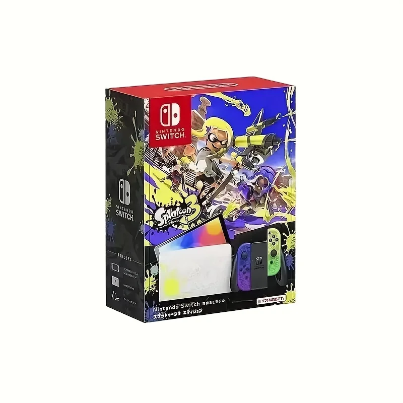 

Nintendo Switch - OLED Model - Splatoon 3 Special Edition JP Version （with JP Version Charger Applicable In )