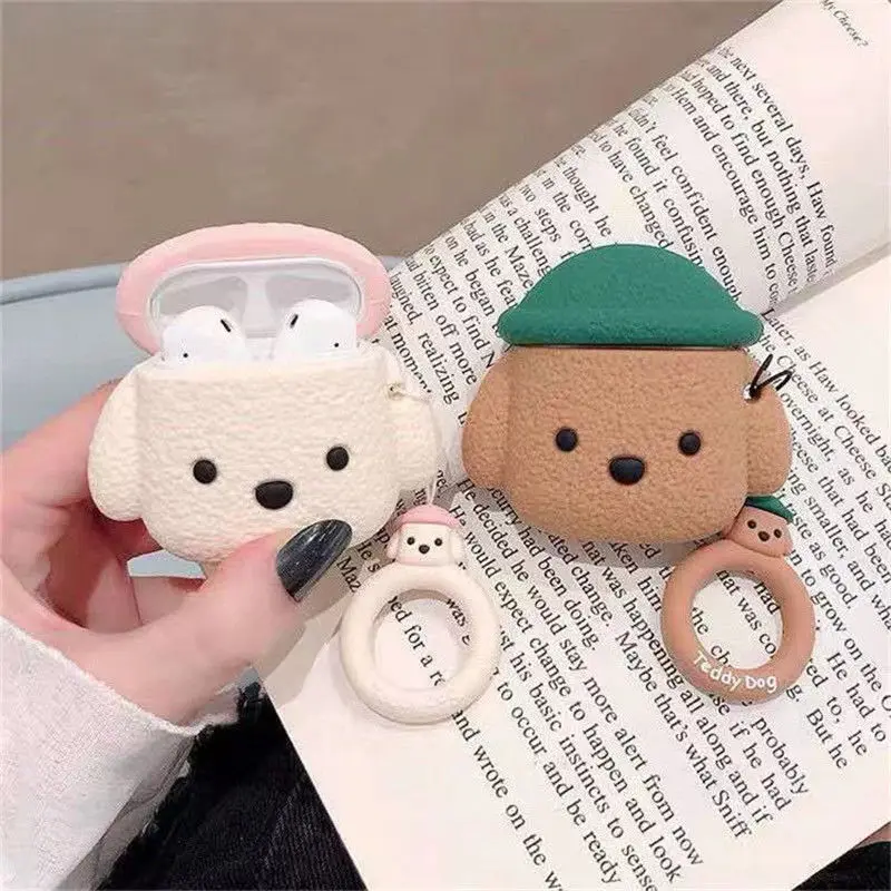 Cute Teddy Dog For airpods Case 1/2 generation Apple Wireless Bluetooth headphone case pro3 Silicone couples
Cute Teddy Dog For airpods Case 1/2 generation Apple Wireless Bluetooth headphone case pro3 Silicone couples