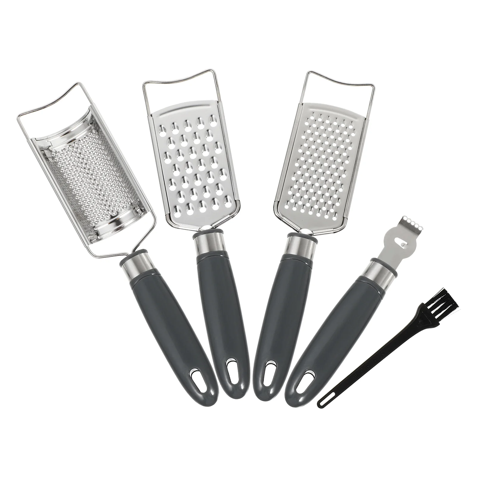1 Set Practical Vegetable Graters Hand-held Food Slicers Kitchen Cutters (Grey)
1 Set Practical Vegetable Graters Hand-held Food Slicers Kitchen Cutters (Grey)