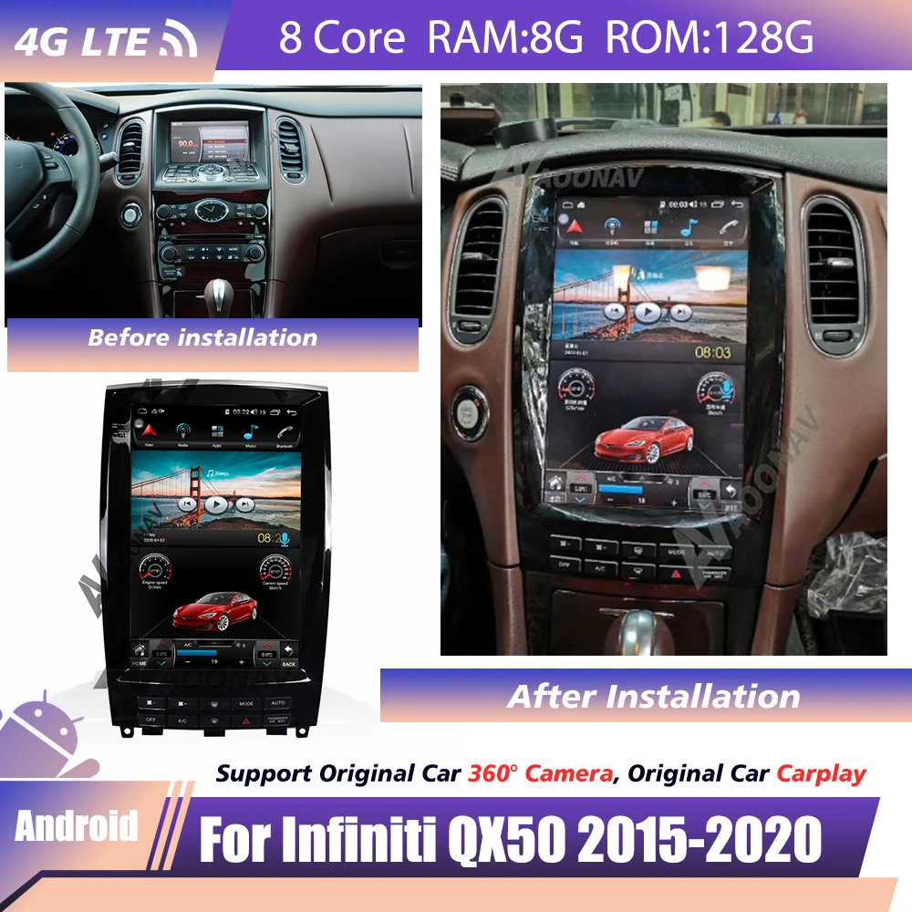 Автомобильный радиоприемник с сенсорным экраном для Infiniti QX50 2015 2016 2017 2018-2020, хит продаж, GPS-навигация, автомобильный стереомагнитофон
Автомобильный радиоприемник с сенсорным экраном для Infiniti QX50 2015 2016 2017 2018-2020, хит продаж, GPS-навигация, автомобильный стереомагнитофон