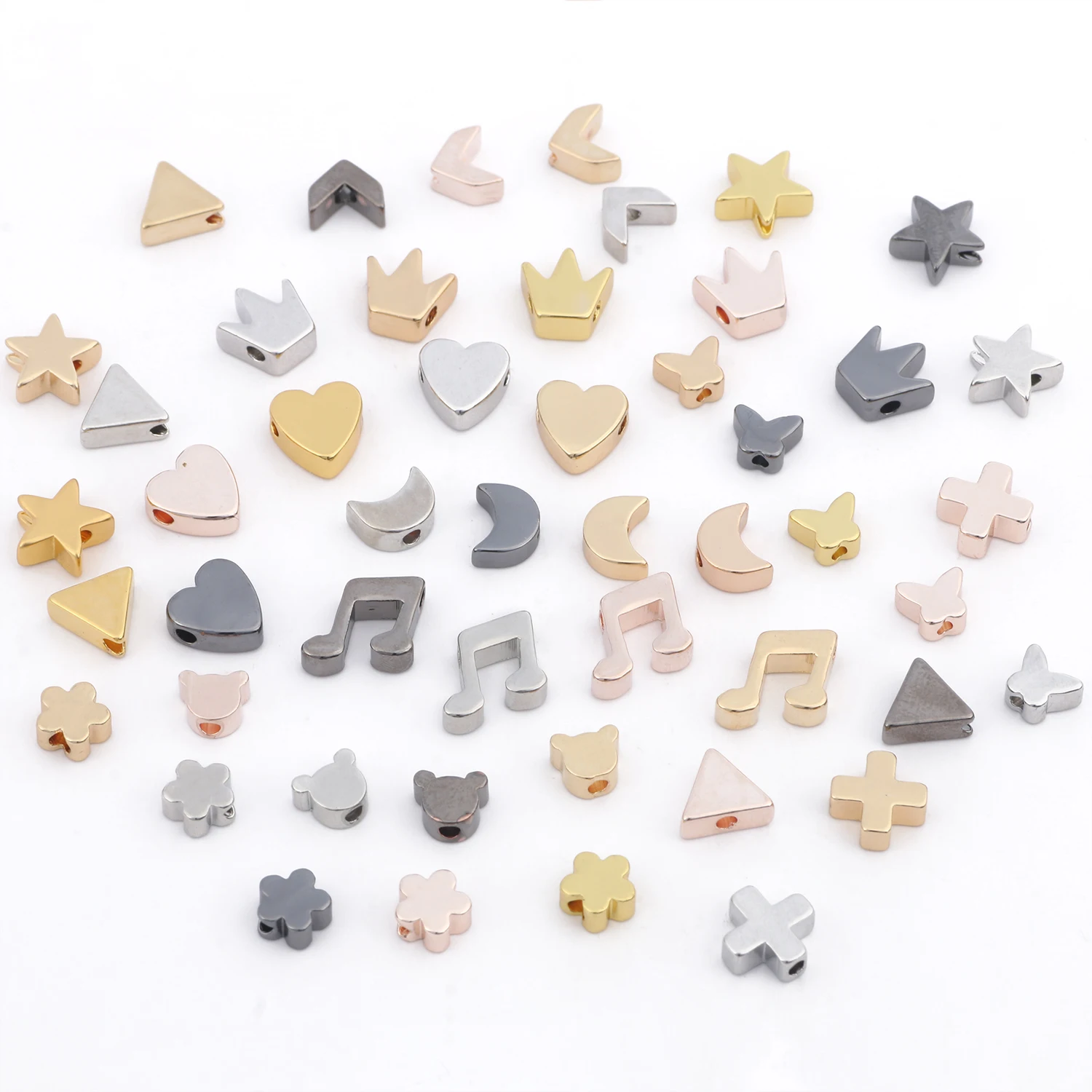 Gold/Gun Plated Stainless Steel Retention Color Beads Heart Star Moon Cross Loose Spacer Bead For Jewelry Making Diy Bracelet
Gold/Gun Plated Stainless Steel Retention Color Beads Heart Star Moon Cross Loose Spacer Bead For Jewelry Making Diy Bracelet