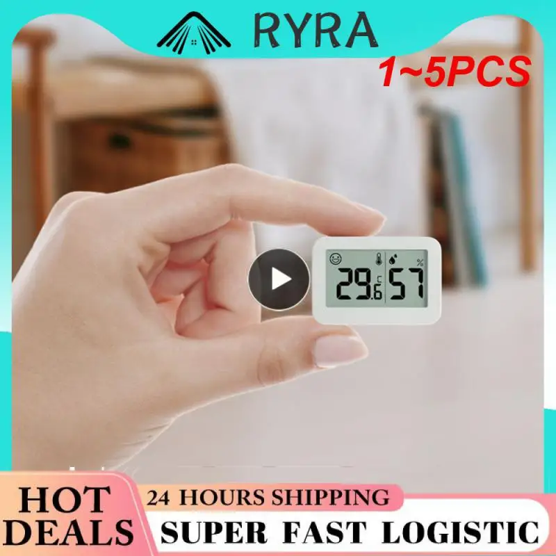 1~5PCS Mini Electronic Temperature And Humidity Meter Baby Indoor Thermometer With Smiling Face Display Refrigerator Car
1~5PCS Mini Electronic Temperature And Humidity Meter Baby Indoor Thermometer With Smiling Face Display Refrigerator Car