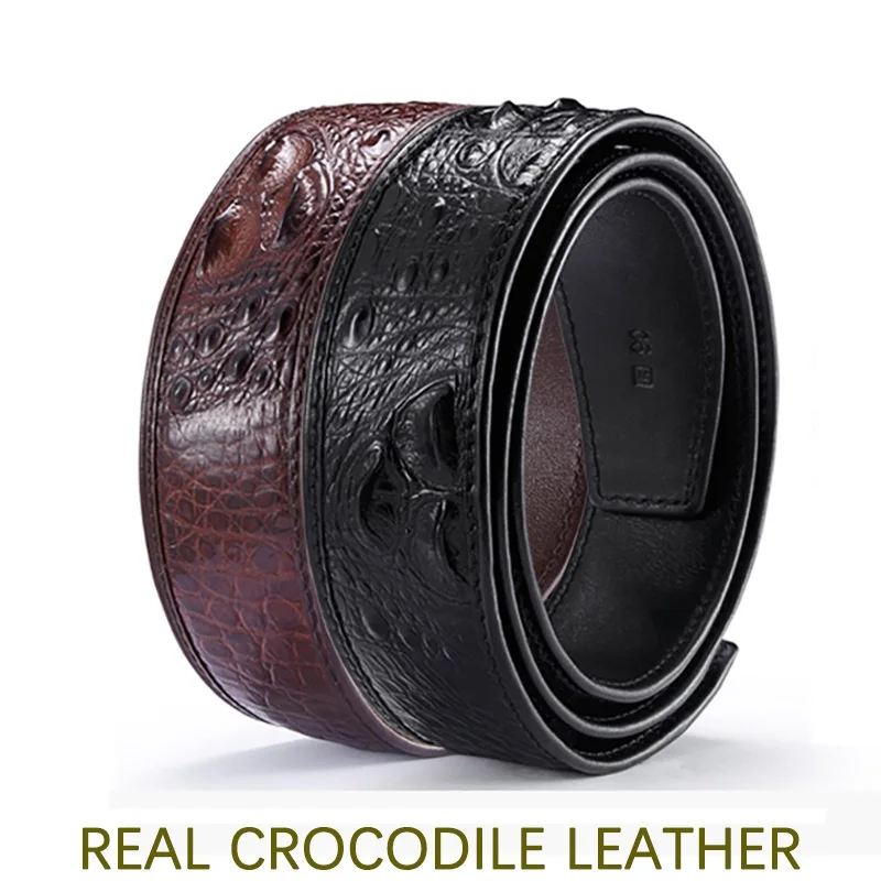 Men's Crocodile Belt Whole Crocodile Leather Without Stitching No Buckle Belts High-end Luxury Brand Male Business Waistband
Men's Crocodile Belt Whole Crocodile Leather Without Stitching No Buckle Belts High-end Luxury Brand Male Business Waistband