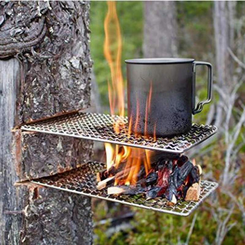 Outdoor Picnic Pot Rack Square 304 Stainless Steel Barbecue Mesh Simple Firewood BBQ Grill Outdoor Tools Camping Hiking Cookware
Outdoor Picnic Pot Rack Square 304 Stainless Steel Barbecue Mesh Simple Firewood BBQ Grill Outdoor Tools Camping Hiking Cookware