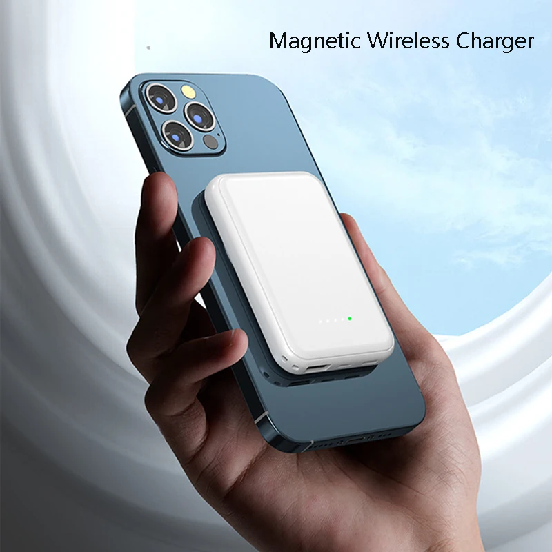 5000mAh Magnetic Wireless Power Bank For Iphone 13 12 Mini 13Pro Max Huawei Xiaomi Macsafe Charger Mobile Phone External Battery
5000mAh Magnetic Wireless Power Bank For Iphone 13 12 Mini 13Pro Max Huawei Xiaomi Macsafe Charger Mobile Phone External Battery