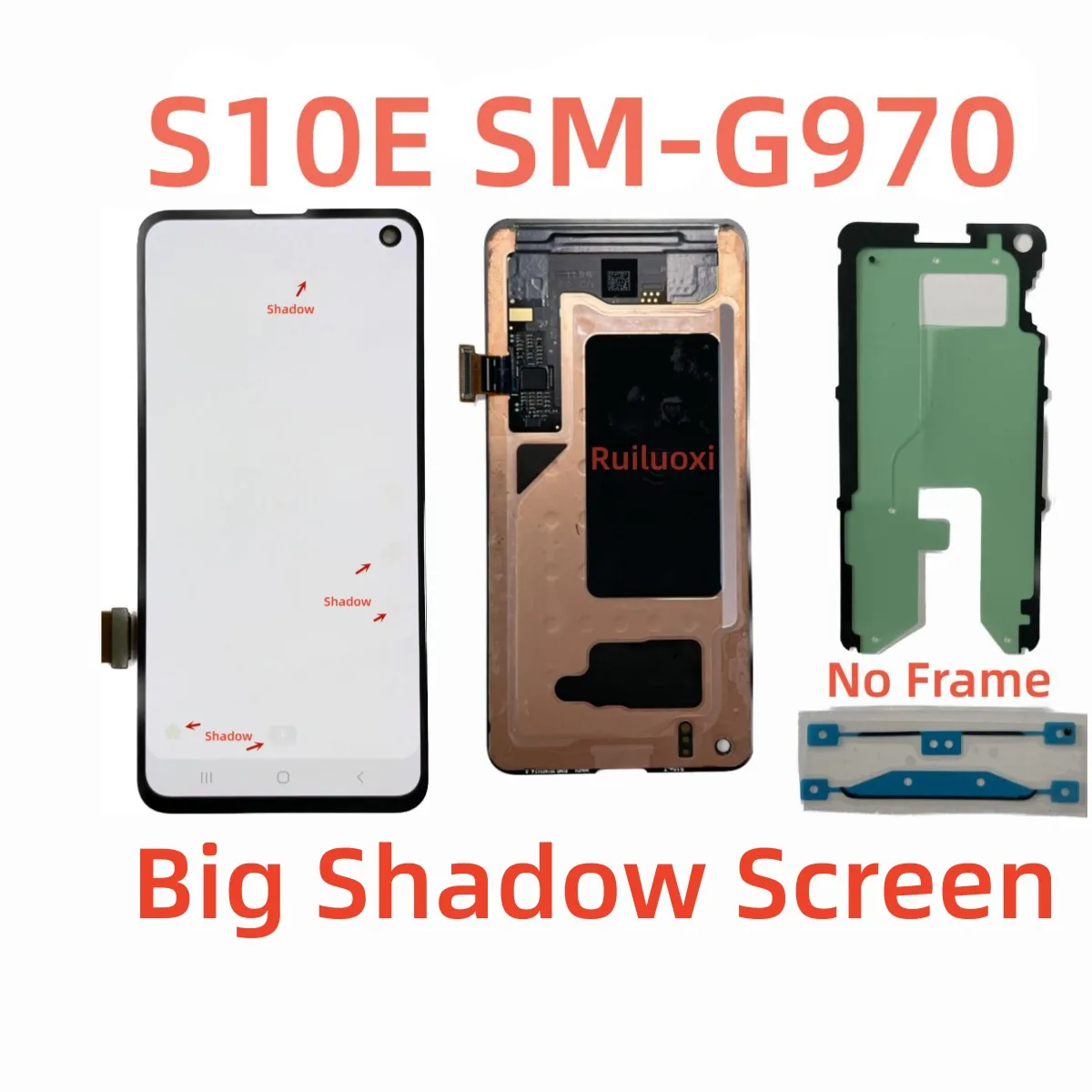 Samsung Galaxy S10E SM-G970 Original Display Touch Defect Big Shadow Burning Red Without Frame
Samsung Galaxy S10E SM-G970 Original Display Touch Defect Big Shadow Burning Red Without Frame