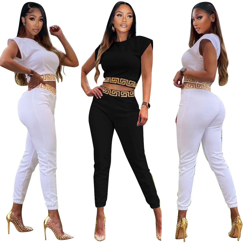 2022 Women's Sportswear Two Piece Short Sleeve Pants 2 Piece Women Summer Two Piece Women's Suit New Slim Fashion
2022 Women's Sportswear Two Piece Short Sleeve Pants 2 Piece Women Summer Two Piece Women's Suit New Slim Fashion