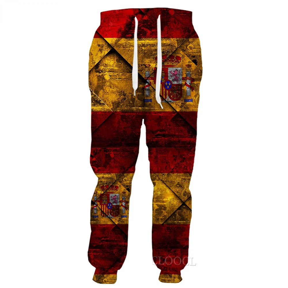 

CLOOCL Men Trousers Spanish National Emblem Flag 3D Pattern Printed Trousers Casual Pants Gothic Streetwear Unisex Sweatpants