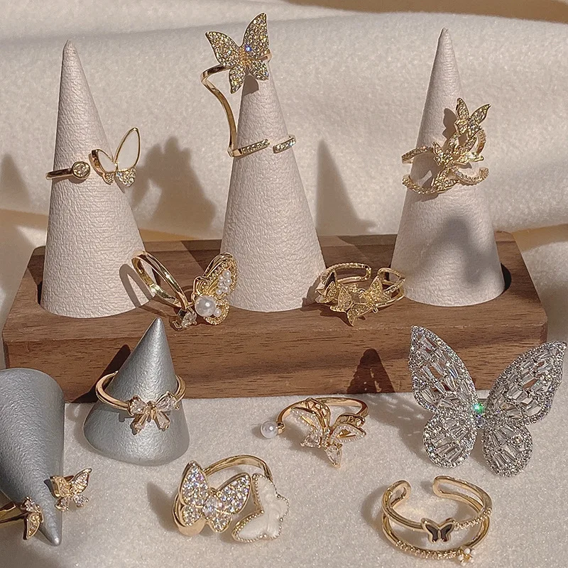 Rhinestone Butterfly Ring Set Pearl Rings Animals Opening Women's Simple Elegant Fashion Romantic Adjustable Jewelry Accessories
Rhinestone Butterfly Ring Set Pearl Rings Animals Opening Women's Simple Elegant Fashion Romantic Adjustable Jewelry Accessories