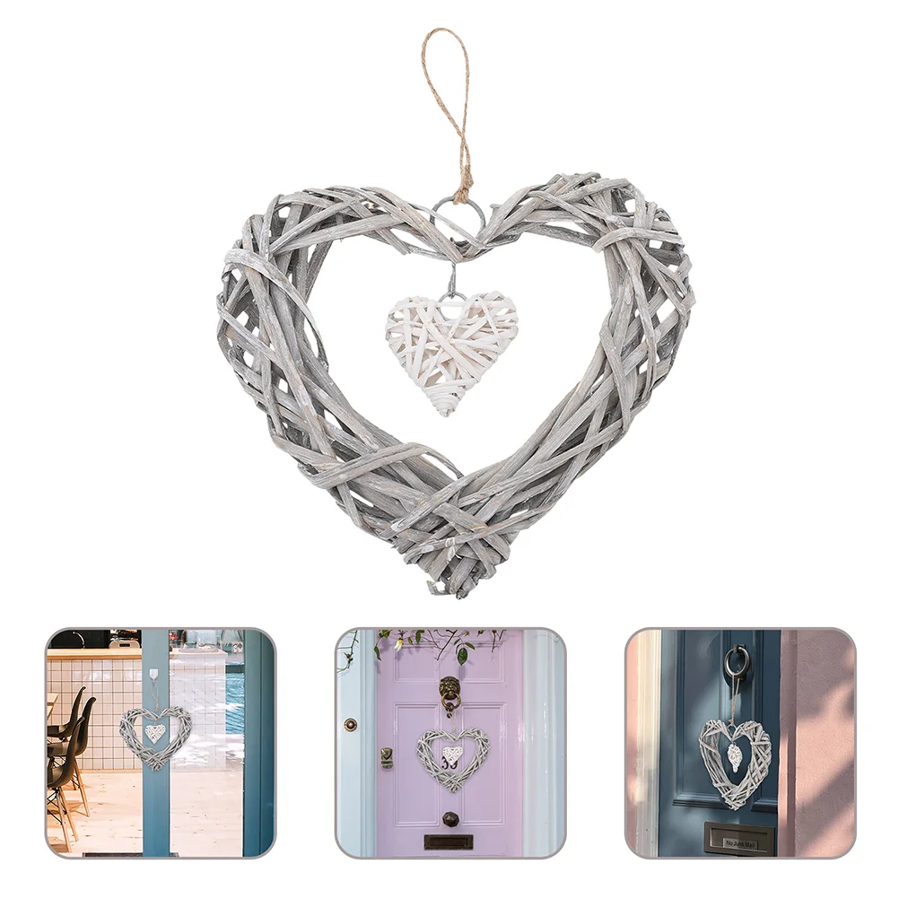 Wreath Heart Wicker Rattan Christmas Door Shaped Hanging Decor Wall Wedding Vine Ornaments Grapevine Decoration Shape Love Frame 
Wreath Heart Wicker Rattan Christmas Door Shaped Hanging Decor Wall Wedding Vine Ornaments Grapevine Decoration Shape Love Frame