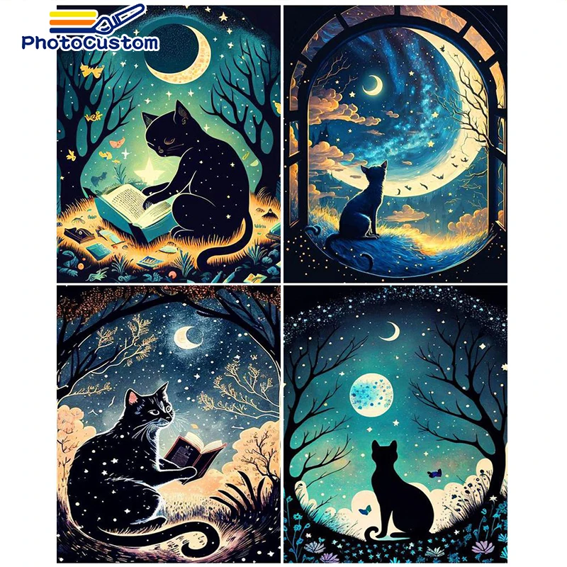 PhotoCustom Cat DIY Oil Painting By Numbers Animal Acrylic Paint Pictures For Living Room Wall Art Home Decor 40x50cm
PhotoCustom Cat DIY Oil Painting By Numbers Animal Acrylic Paint Pictures For Living Room Wall Art Home Decor 40x50cm