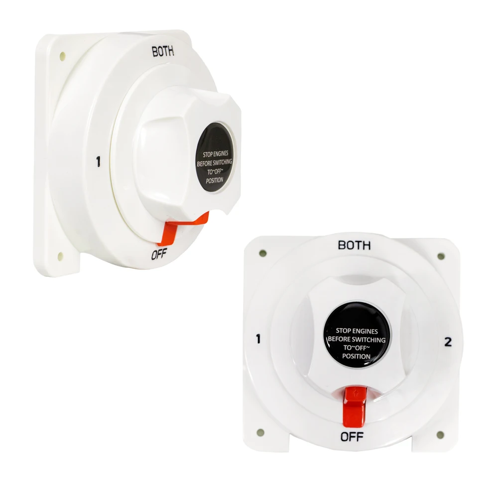 Battery Switch 1-2-Both-Off 275A 12-48 V Battery Power Cut Master Switch Disconnect Isolator for Car, Vehicle, RV and Boat
Battery Switch 1-2-Both-Off 275A 12-48 V Battery Power Cut Master Switch Disconnect Isolator for Car, Vehicle, RV and Boat