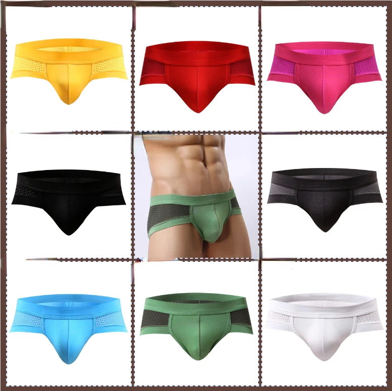 Men's Underwear Triangle Male Modal Hip Lift Mesh U Convex Pocket Sexy Comfortable Breathable Low Waist Cool Breathable Briefs
Men's Underwear Triangle Male Modal Hip Lift Mesh U Convex Pocket Sexy Comfortable Breathable Low Waist Cool Breathable Briefs