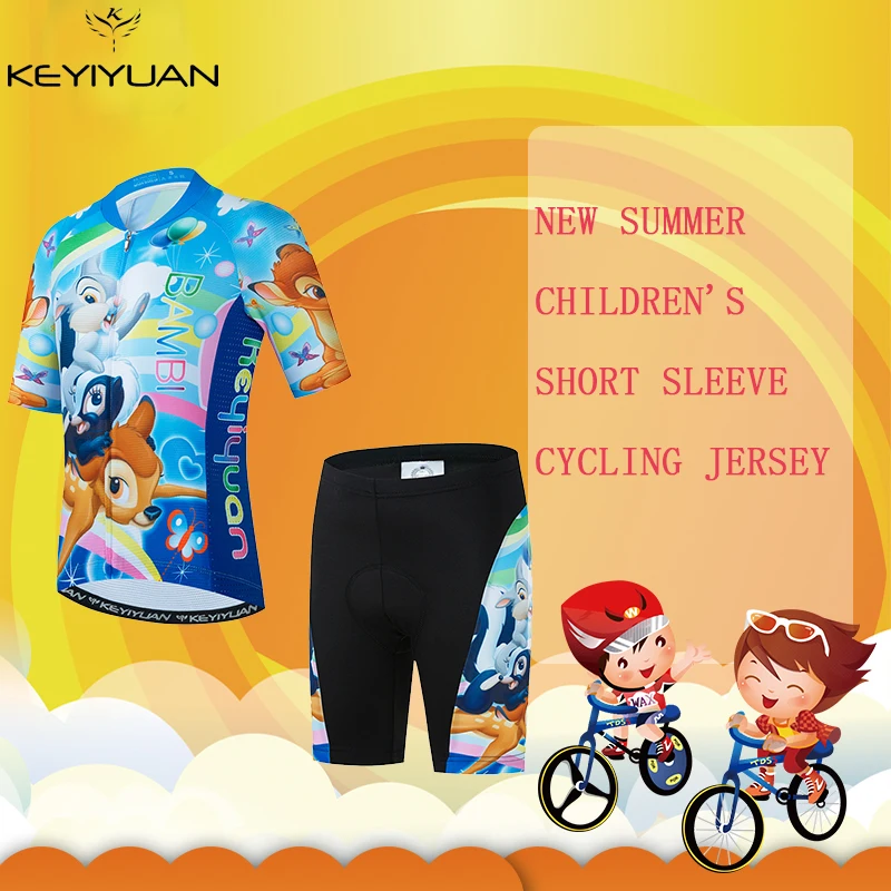 KEYIYUAN New Kids Short Sleeve Cycling Jersey Set Cartoon Anime Boys Girls Cycling Clothing Children Road Bike Shirts Suit
KEYIYUAN New Kids Short Sleeve Cycling Jersey Set Cartoon Anime Boys Girls Cycling Clothing Children Road Bike Shirts Suit