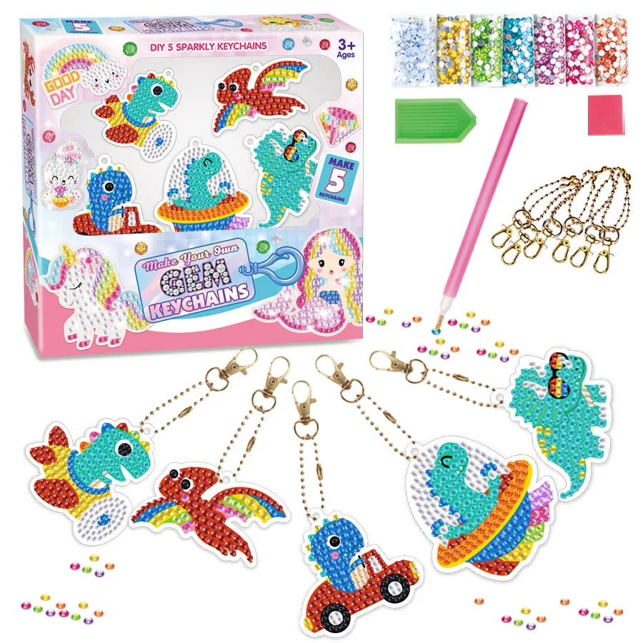 New Diamond Painting Full Diamond 5D Point Drill Keychain Diy Pendant Children'S Cartoon Handicraft Pendant
New Diamond Painting Full Diamond 5D Point Drill Keychain Diy Pendant Children'S Cartoon Handicraft Pendant