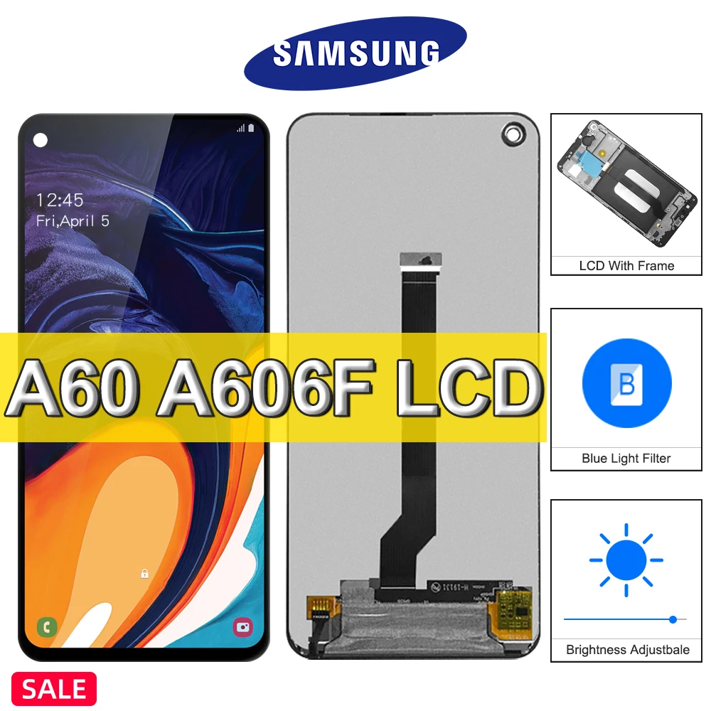 6.3" Original For Samsung Galaxy A60 SM-A606F/DS LCD Display Touch Screen, For SamsungA60 A606F A606Y A6060 LCD Display Replace
6.3" Original For Samsung Galaxy A60 SM-A606F/DS LCD Display Touch Screen, For SamsungA60 A606F A606Y A6060 LCD Display Replace