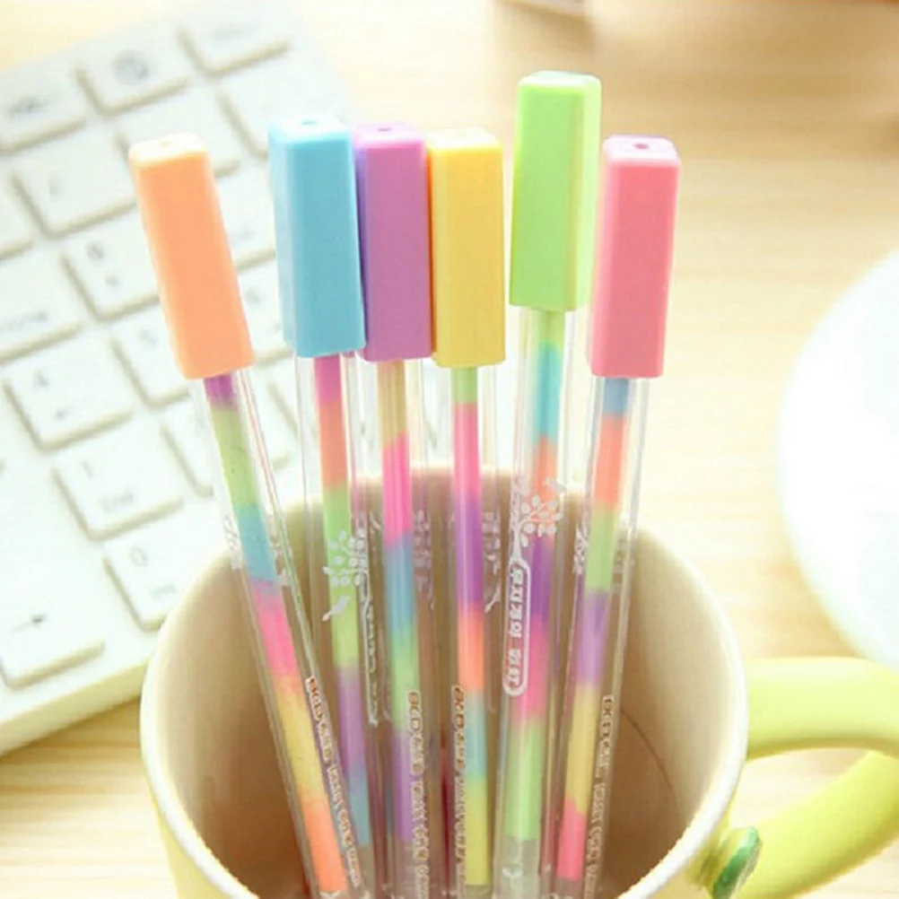 1pc 0.8mm Rainbow gel pen Multi color roller pens Fluorescence highlighter for black paper Stationery School supplies
1pc 0.8mm Rainbow gel pen Multi color roller pens Fluorescence highlighter for black paper Stationery School supplies