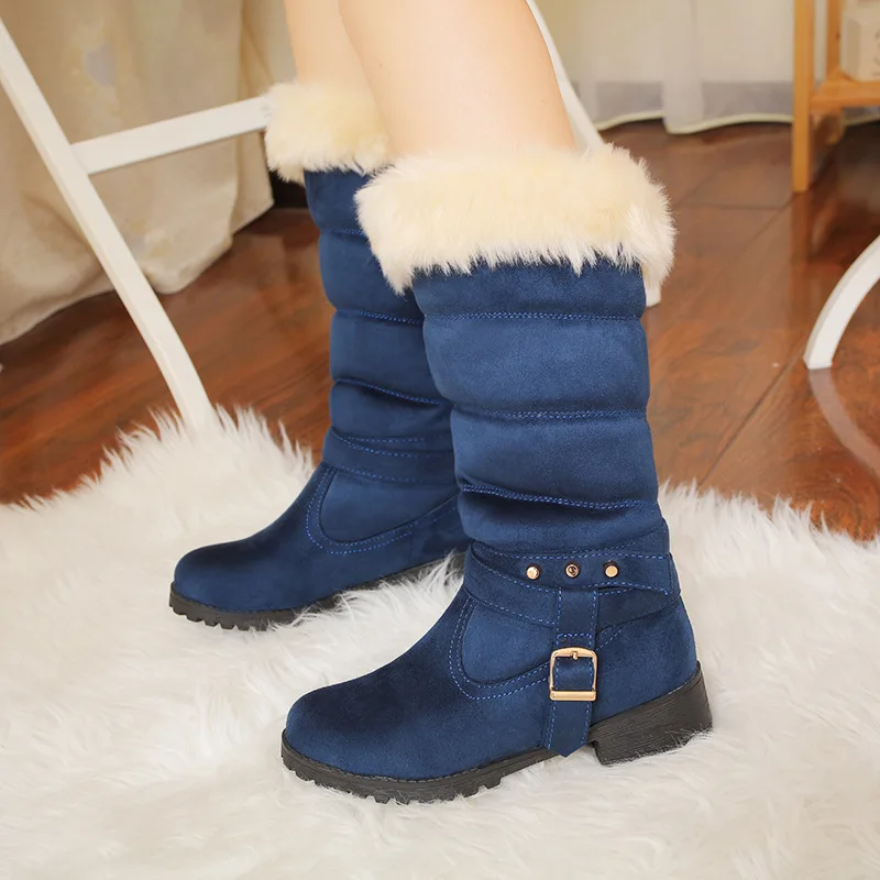 2024 Traf2023 Fashion Women's Mid Calf Boots Faux Wool Winter Blue WarmBoots Women Snow Boots Cow Leather Ladies Shoes Wholesale
2024 Traf2023 Fashion Women's Mid Calf Boots Faux Wool Winter Blue WarmBoots Women Snow Boots Cow Leather Ladies Shoes Wholesale