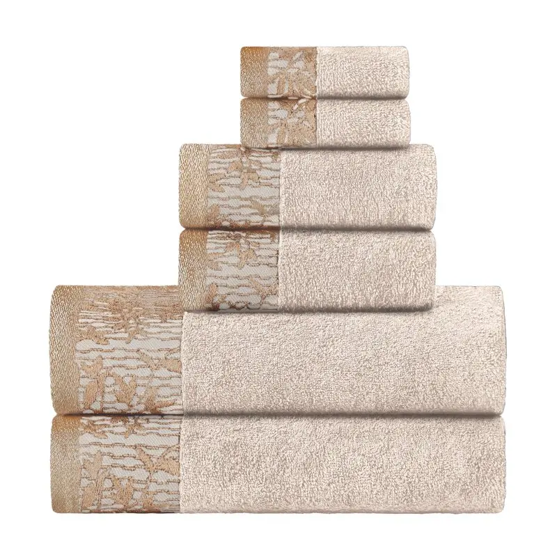Bergenia Floral Cotton 6-Piece Towel Set, Ivory
Bergenia Floral Cotton 6-Piece Towel Set, Ivory