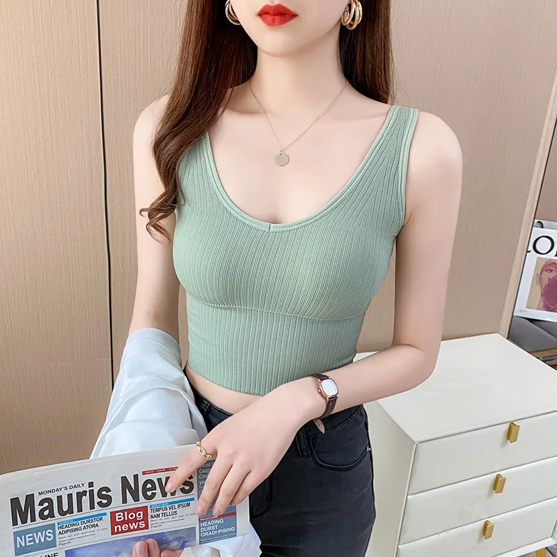 Summer Korean Fashion Knitted Tank Top Women Purple Office Lady Tank Top Solid Green Cami Top Loose for Women
Summer Korean Fashion Knitted Tank Top Women Purple Office Lady Tank Top Solid Green Cami Top Loose for Women