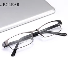 BCLEAR Classic Fashion Alloy Men Optical Frame Acetate Legs Male Spectacle Eyeglasses Frames Small Face Preacription Eyewear Hot