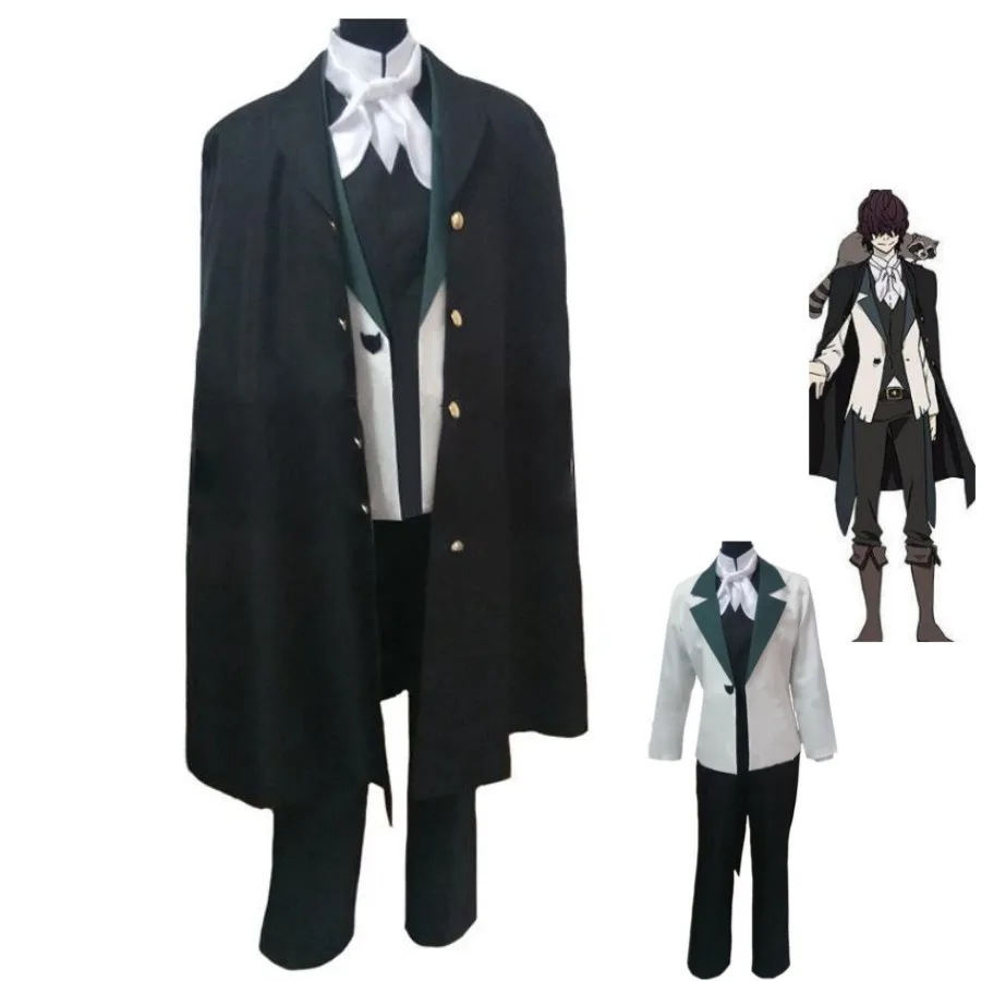 Anime Bungo Stray Dogs Edgar Allan Poe Cosplay Costume Detective Uniform Windbreaker Coat Man Carnival Party Swallowtail Suit
Anime Bungo Stray Dogs Edgar Allan Poe Cosplay Costume Detective Uniform Windbreaker Coat Man Carnival Party Swallowtail Suit
