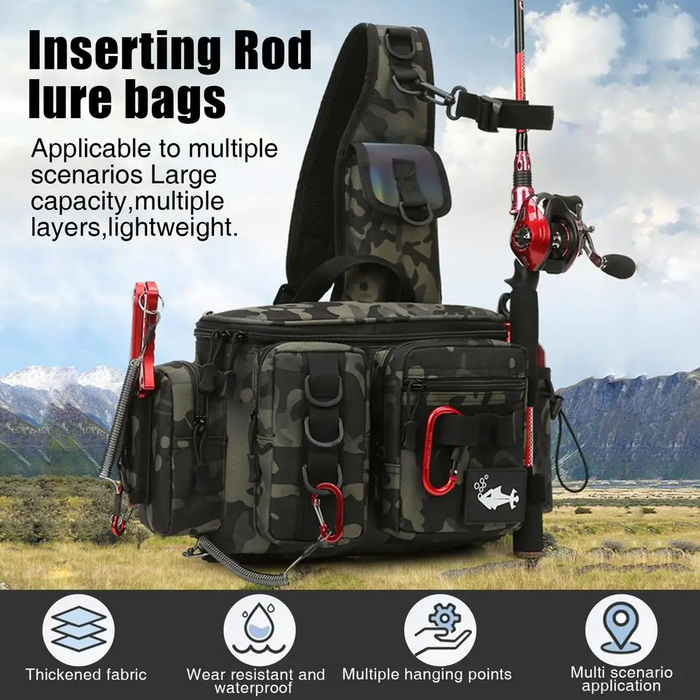 YFASHION Outdoor Camouflage Fishing Tackle Bag Lightweight Large Capacity Reflective Strip Design Storage Bag With Rod Holder
YFASHION Outdoor Camouflage Fishing Tackle Bag Lightweight Large Capacity Reflective Strip Design Storage Bag With Rod Holder