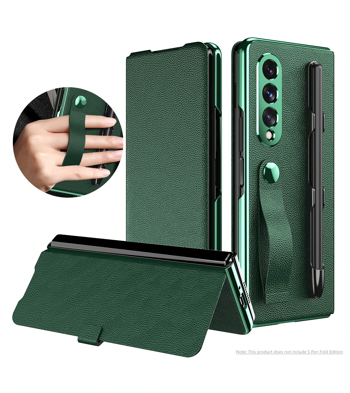Case for Samsung Galaxy Z Fold 3 Protable Hand Strap W22 5G with S Pen Rack Magnetic Fold Case for Samsung Z Fold3 5G
Case for Samsung Galaxy Z Fold 3 Protable Hand Strap W22 5G with S Pen Rack Magnetic Fold Case for Samsung Z Fold3 5G