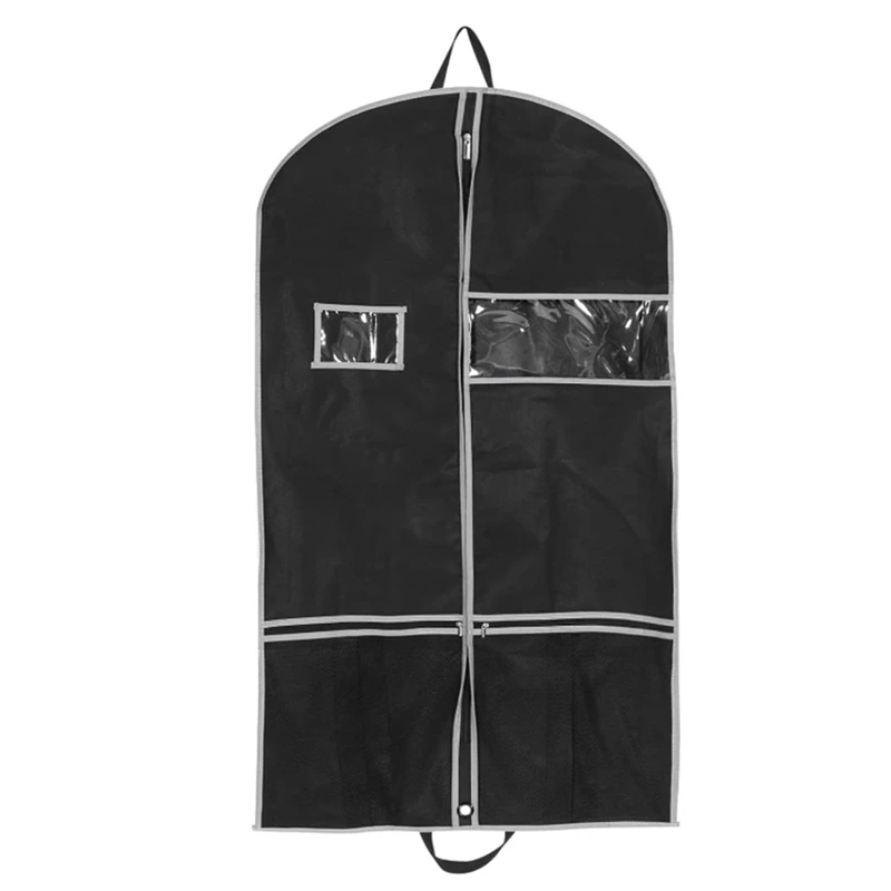 Suit Bag For Travel Breathable Garment Bag With 2 Mesh Pockets And 1 PVC Pocket For Travel Closet
Suit Bag For Travel Breathable Garment Bag With 2 Mesh Pockets And 1 PVC Pocket For Travel Closet