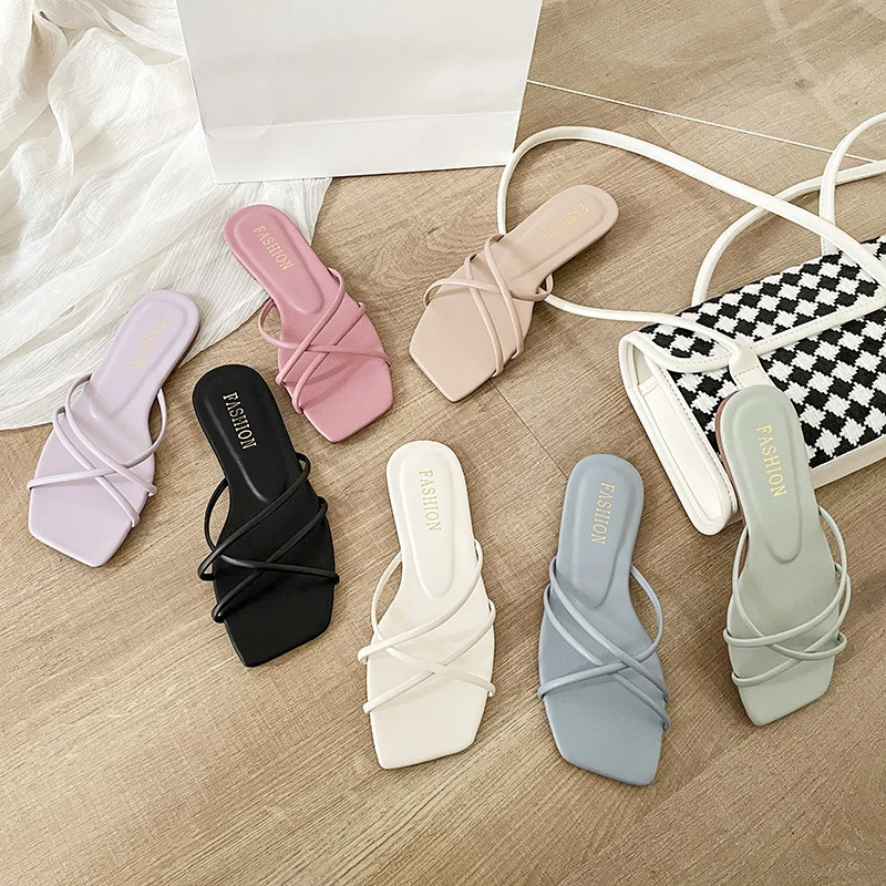 Comfortable Sandals for Women Flats Designer Summer Slippers Woman Ladies Fashion Casual Beach Footwear Square-toe Plus Size 43 
Comfortable Sandals for Women Flats Designer Summer Slippers Woman Ladies Fashion Casual Beach Footwear Square-toe Plus Size 43
