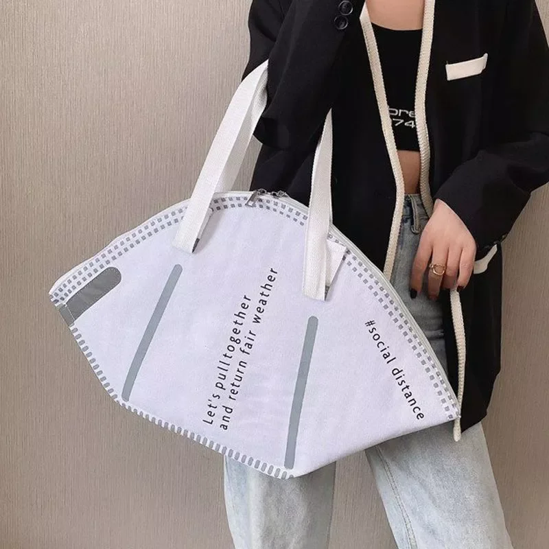 New Fashion Women Large Mask Shopping Bag Canvas Shoulder Bag Home Storage Bag Luxury Handbag Tote Bag
New Fashion Women Large Mask Shopping Bag Canvas Shoulder Bag Home Storage Bag Luxury Handbag Tote Bag