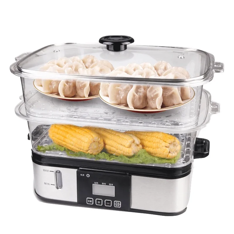 9L/12L Electric Food Steamer Meal Warmer Multifunctional Snake Cooking Heater Pot Steamed Bun Seafood Steam Cooker Egg Poacher
9L/12L Electric Food Steamer Meal Warmer Multifunctional Snake Cooking Heater Pot Steamed Bun Seafood Steam Cooker Egg Poacher