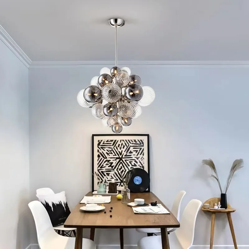 LED Lamp Lighting Creative Living Room Glass Ball Ceiling Chandelier Iron Bedroom Restaurant Exhibition Hall Home Decor Hanging
LED Lamp Lighting Creative Living Room Glass Ball Ceiling Chandelier Iron Bedroom Restaurant Exhibition Hall Home Decor Hanging